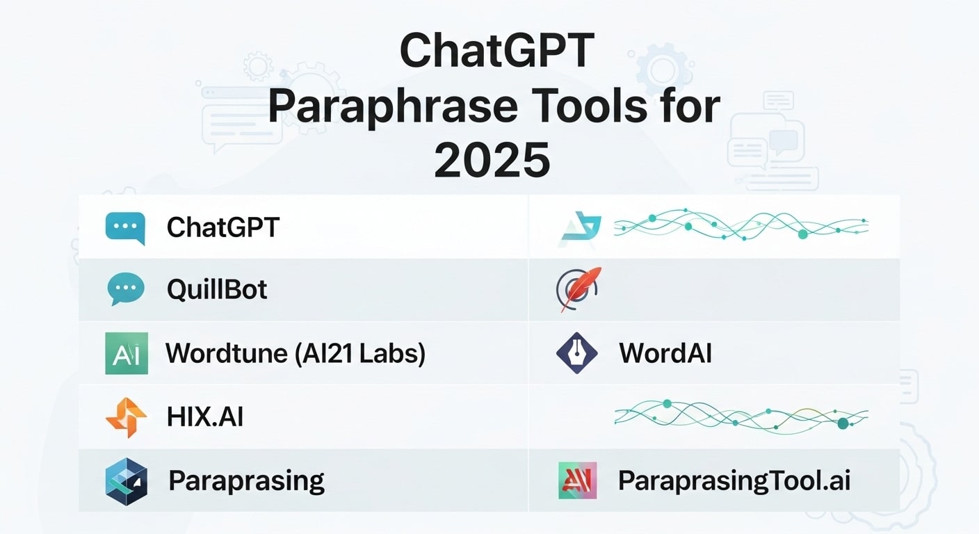 Top 13+ Chat GPT Paraphrase Tools for Effortless Writing in 2025
